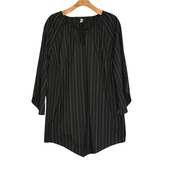 European Woman's striped black Tunic 3X - Picture 1 of 6